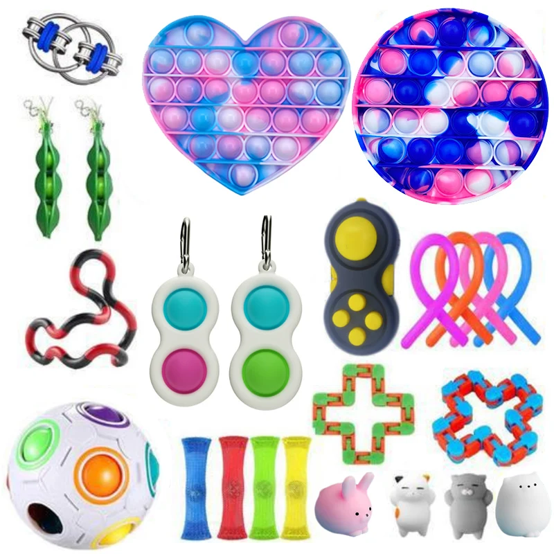 

Fidget Toys Anti Stress Toy Set Strings Marble Relief Gift for Adults Girl Children Sensory Stress Relief Antistress Toys