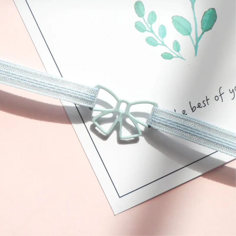 Япония и Южная Корея сезон весна Новинка Простая розового цвета с бантом кулон