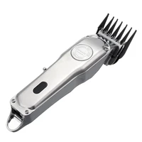 hair trimmer men hair clipper professional lcd digital rechargeable stainless steel hair cutting tool with 4 limit comb eu plug