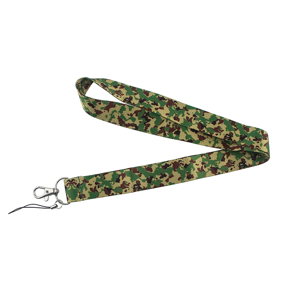 

JF0142 Army Green Lanyard For Key Cell Phone Hanging Rope Keycord USB ID Card Badge Holder Keychain DIY Card Cover with Lanyard