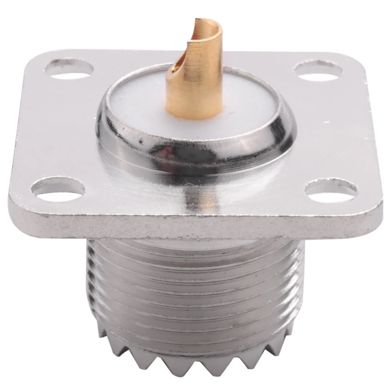 

UHF SO-239 Female Jack Square Shape Solder Cup Coax Connector for Ham Radio