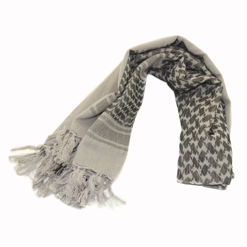 Армейский Военный Тактический Keffiyeh Shemagh шарф в арабском стиле, шаль на шею, накидка на голову, хлопок, зимние шарфы черного цвета