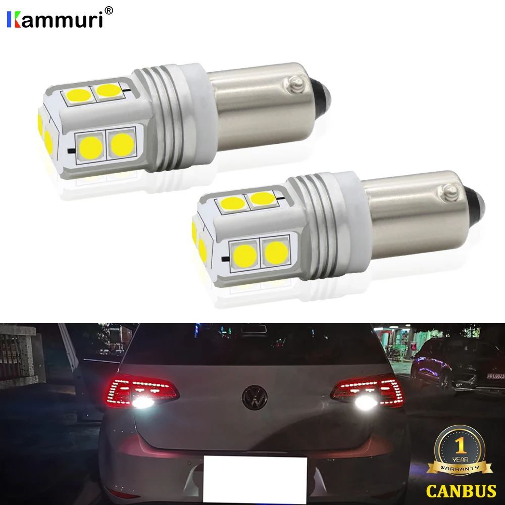 2 шт. Ксеноновые Ошибок Белый Bay9s H21W 64136 светодиодный лампы для Volkswagen VW Golf MK7 GTD GTI R TSI