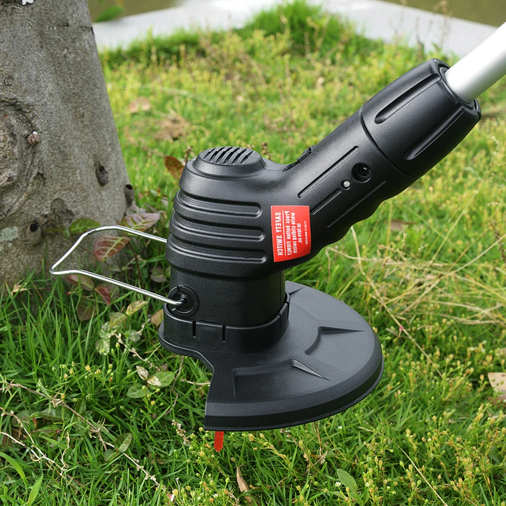 1 Set Electric Grass Trimmer Telescopic Lawn Mower Cordless Weed Brush Cutter Kit Garden Tools Replace Blades Garden Yard Mowing