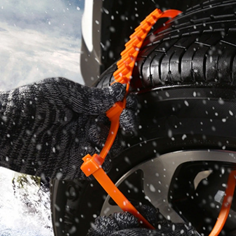 

10pcs/set Car Universal Anti-skid Snow Chain Off-road Vehicle Emergency Ties A0NE