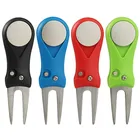 Инструмент для гольфа divot, Новая алюминиевая ручка, пружина из нержавеющей стали, вилка для гольфа, инструмент для ремонта травы для гольфа