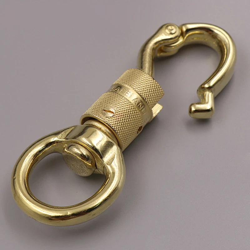 Большая латунная пряжка для кемпинга Спортивная подвесная Пряжка Открытый EDC