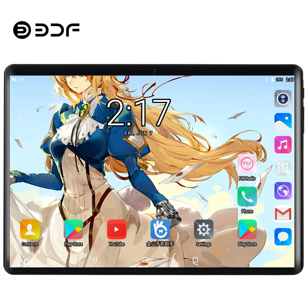 BDF, планшет, 10 дюймов, 4G, LTE, телефонный звонок, планшетный ПК, Android 7,0, четыре ядра, 4 Гб ram, 64 ГБ rom, Tab 1280*800, ips, ПК, планшеты, 10,1