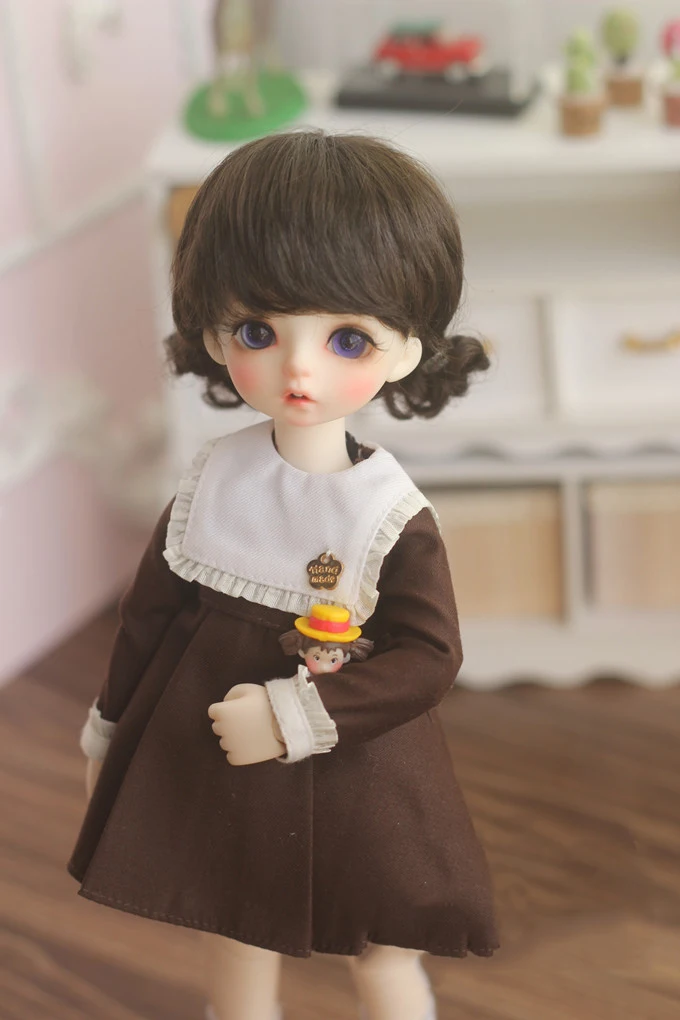 Bybrana 1 шт. bjd парик 1/3 1/4 1/6 1/8 имитация мохера цветок плетение