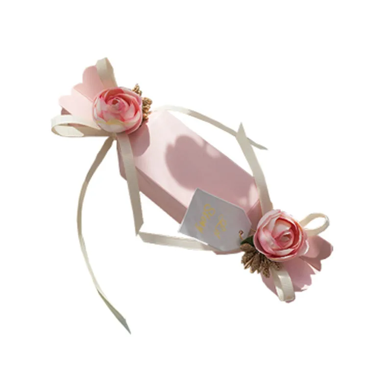 Красивая бумага Свадебная коробочка для сладостей коробки подарков Упаковка boite