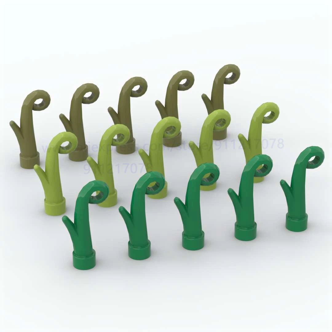 

Building Block Toys 10pcs Plant and Grass stem Garden Decoration moc Brick Flowers Plants Educational Creative Children Gift