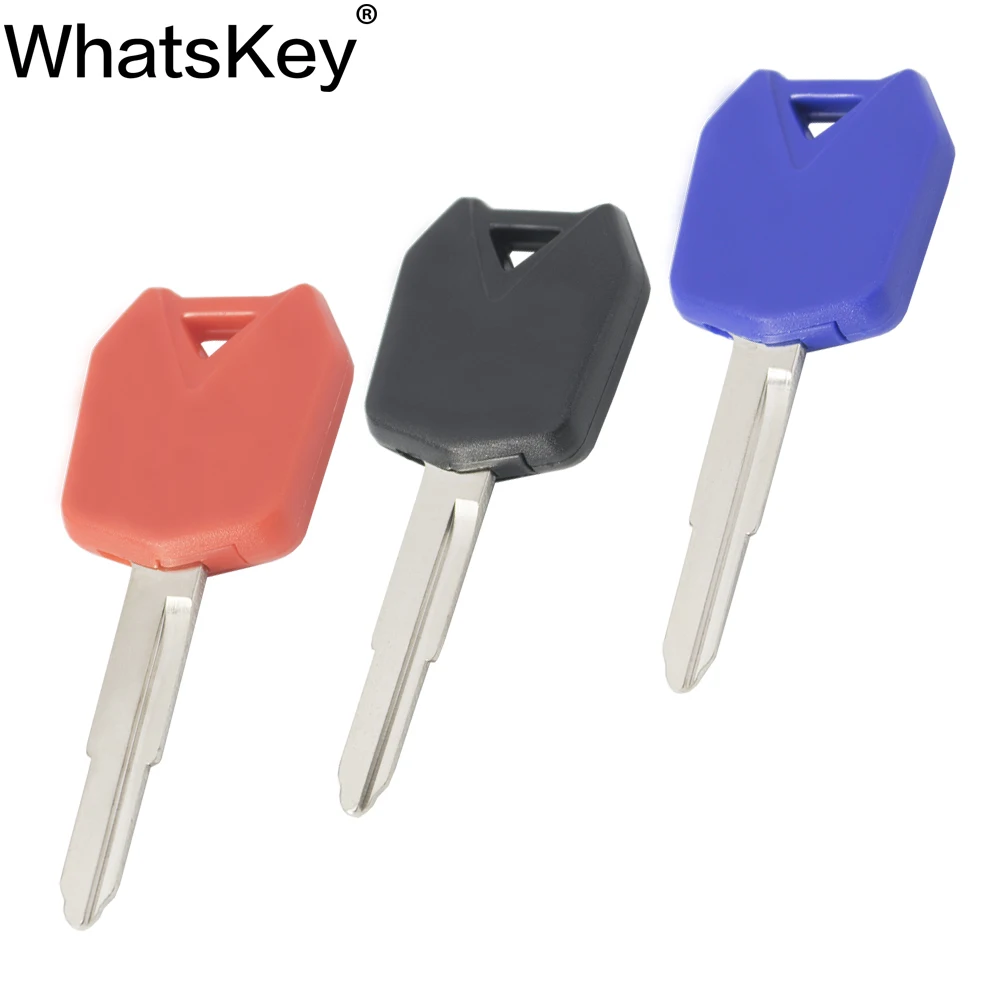 Черный/красный/синий ключ для мотоцикла WhatsKey необработанное лезвие Kawasaki ZZR600 ZZR1400