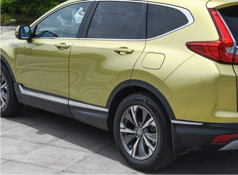 

FIT FOR HONDA CRV CR-V 2017 18 19 STAINLESS STEEL SIDE DOOR BODY MOLDING TRIM COVER STICKER ACCESSORIES 6PCS/SET