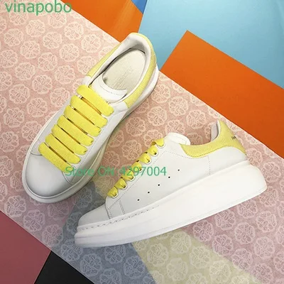 

Новинка 2022, роскошные кроссовки Mcqueen для женщин, брендовый дизайн, массивные кроссовки Александра белого цвета, женская спортивная обувь с в...