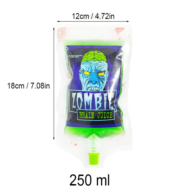 Хэллоуин украшения вампира зомби мешки крови многоразовые сок пить мешок для