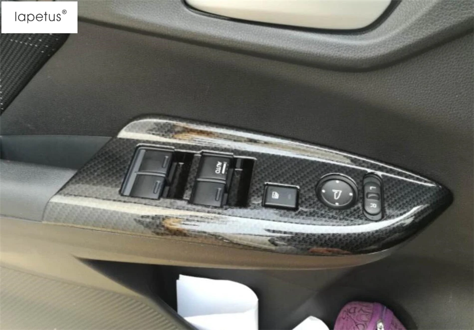 Lapetus аксессуары подходят для Honda Fit Джаз- Внутренний дверной подлокотник окно Лифт рамки молдинг крышка комплект отделка/АБС-пластик