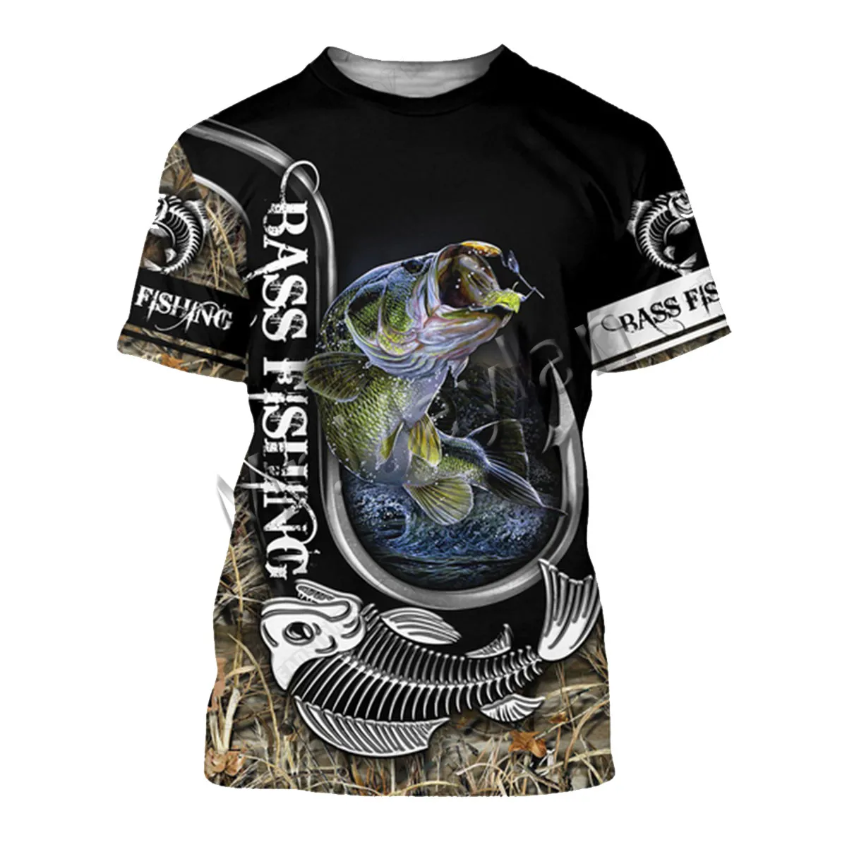 

3D модные принты животных рыболовное судно Красочные для мужчин/женская, с О-образным вырезом футболка для отдыха в стиле «хип-хоп» уличная/т...