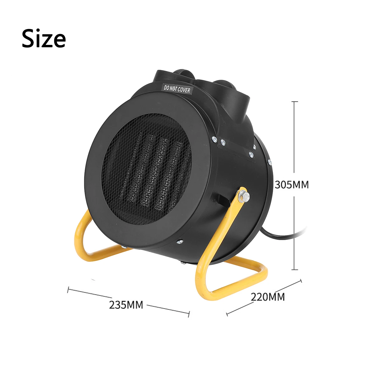 

3000W Portable Industrial Electric Heater Thermostat Air Warmer Radiator Room Heater Fast Heat Waterproof Home Office Heater