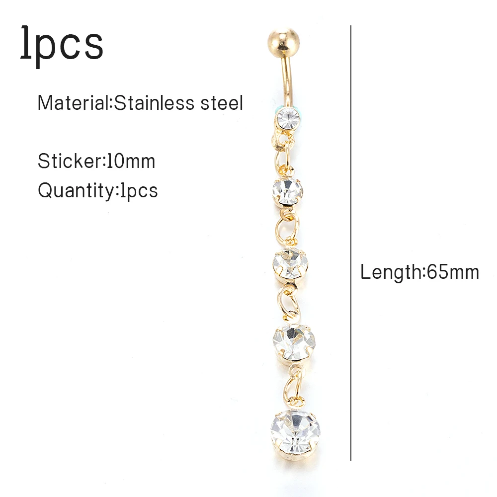 

1pcs Sexy Women Girl Drop Body Piercing Dangle Navel Belly Button Bar Tassel Barbell Rings Sandy Beach Jewelry Gift