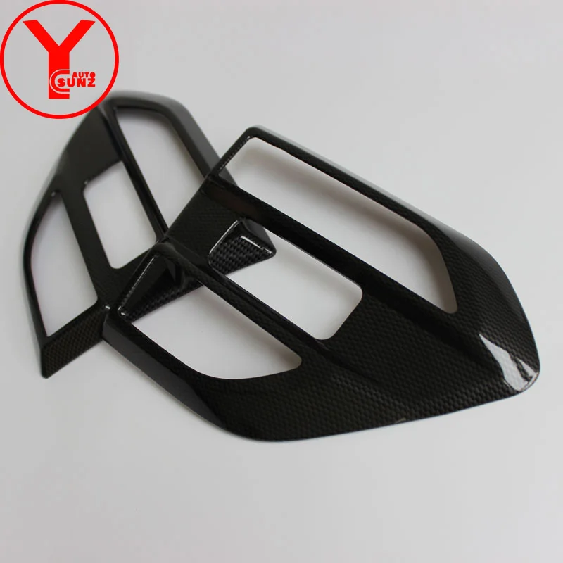 YCSUNZ 2016 ABS carbon fiber side lamp Frame Cover cover sticker accessories For Ford Everest Ranger T7 2017 2018|side cover|abs fiberlamp frame |