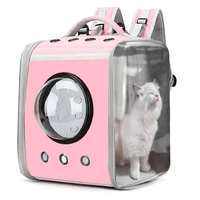 pet cat carrier backpack breathable cat travel outdoor shoulder bag for small dog cats space capsule portable packaging carrying