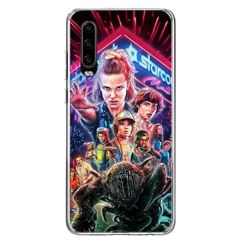 hot stranger things poster phone case for huawei p30 p20 p40 p50 mate 40 30 20 10 pro p10 lite customized gift coque cover capa free global shipping