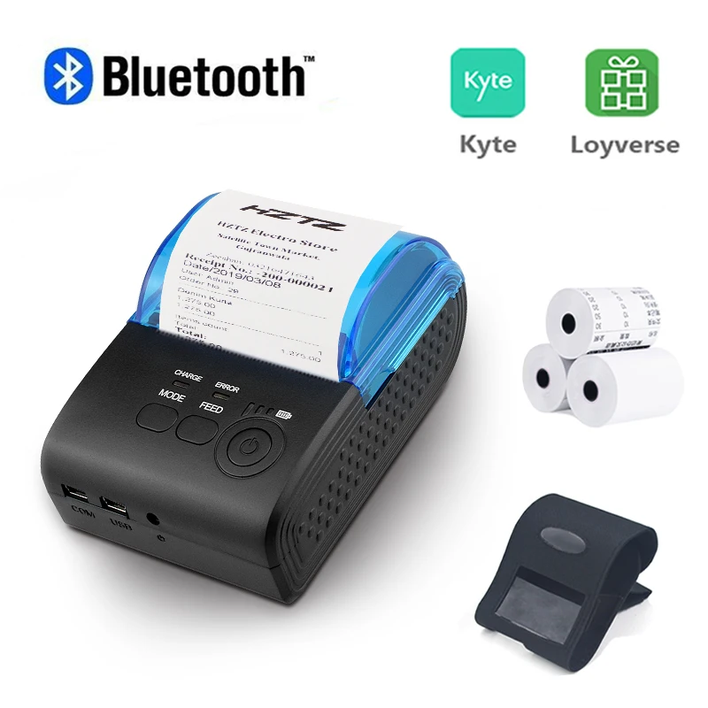 Портативный мини-принтер JP-5805 Bluetooth беспроводной термопринтер для получения