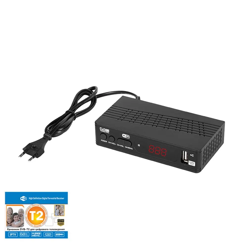 

DVB T2 Smart tv box USB 2.0 Decoder Digital Receiver Media Player Set-top box US EU