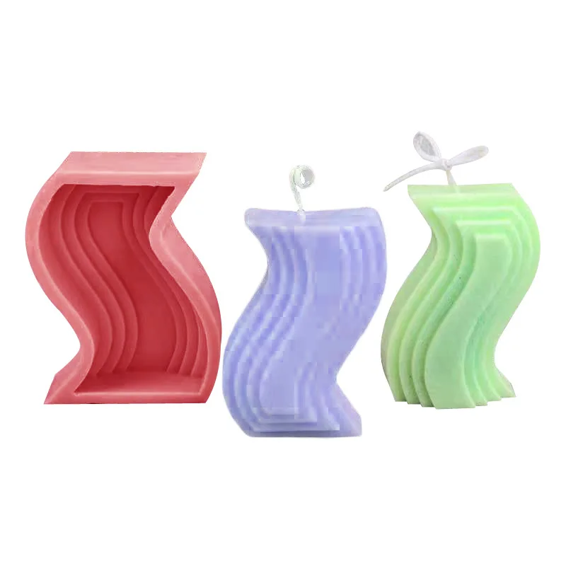 

3d силиконовая форма для свечей особой формы, Полоска, декор ручной работы, дизайн «сделай сам», форма для мыла из мастики, принадлежности для...