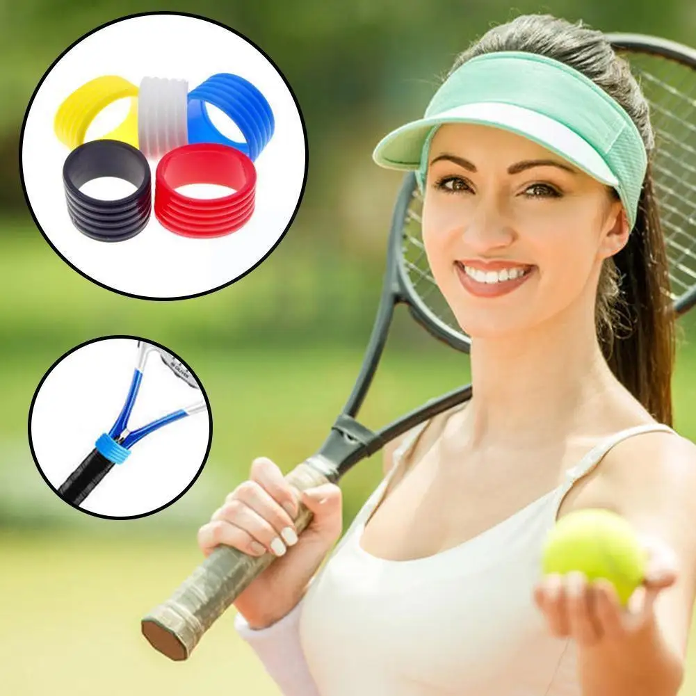 

Silicone Tennis Racket Handles Stretchy Rubber Ring 1pc/5pcs Squash Band Sealing Overgrip Ring Racket Racket Ring Sweat Sea K3x9