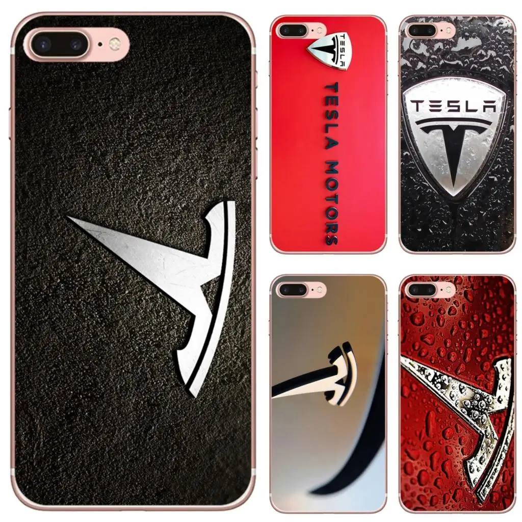 

For iPhone 10 11 12 13 Mini Pro 4S 5S SE 5C 6 6S 7 8 X XR XS Plus Max 2020 Tesla Logo Super electric car Case