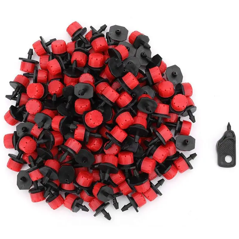 

Регулируемое орошение капельницы, излучатели, микро-разбрызгиватели, 1/4 дюйма, наборы капельного полива для теплицы, патио, сада, цветов