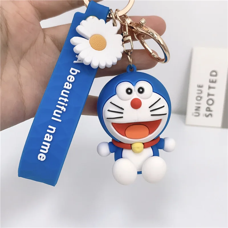 Hot Cartoon Doraemon Keychains Creative Anime Cat Key Chain Pendant For Children Bag Keyring Gifts Lovers | Украшения и