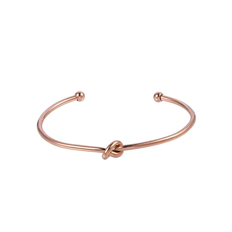 Женский браслет из розового золота с узлом | Украшения и аксессуары