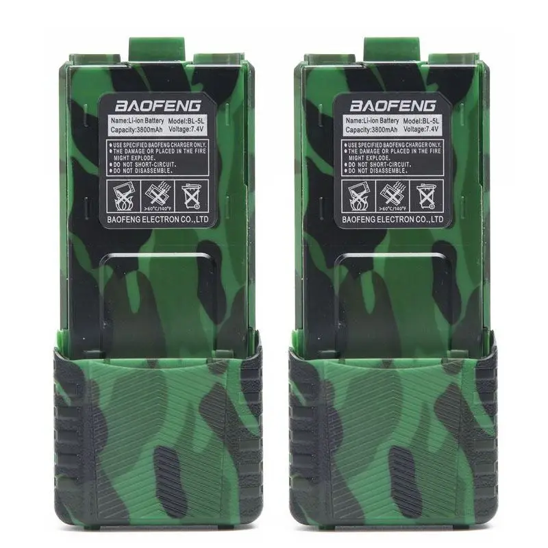 Original BAOFENG UV-5R BL-5L 7.4V 3800mAh Li-ion High Capacity Battery For Walkie Talkie BF-F8 uv 5r uv5r uv-5re uv-5ra | Мобильные