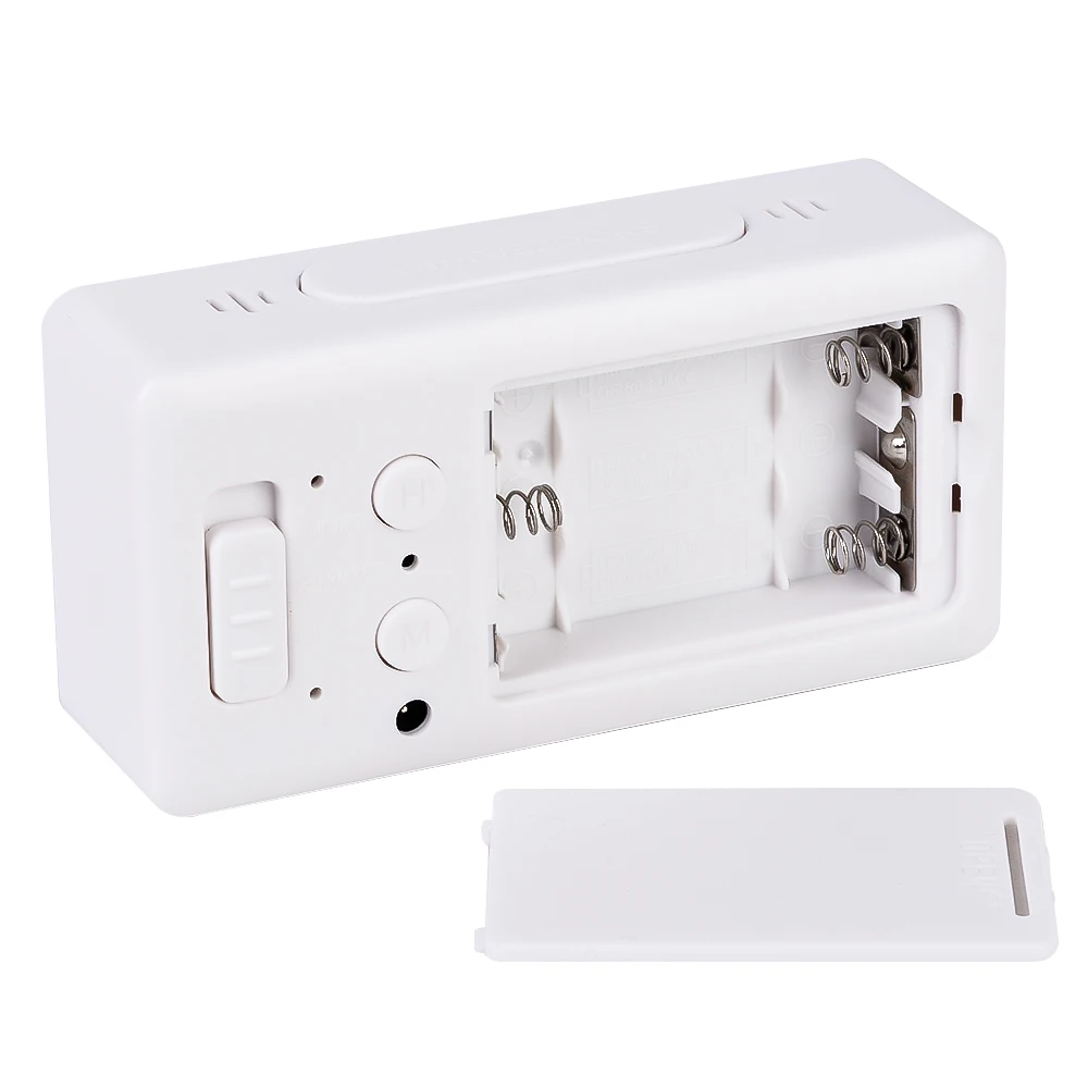 Цифровой зеркальный будильник простые настольные часы для студентов календарь