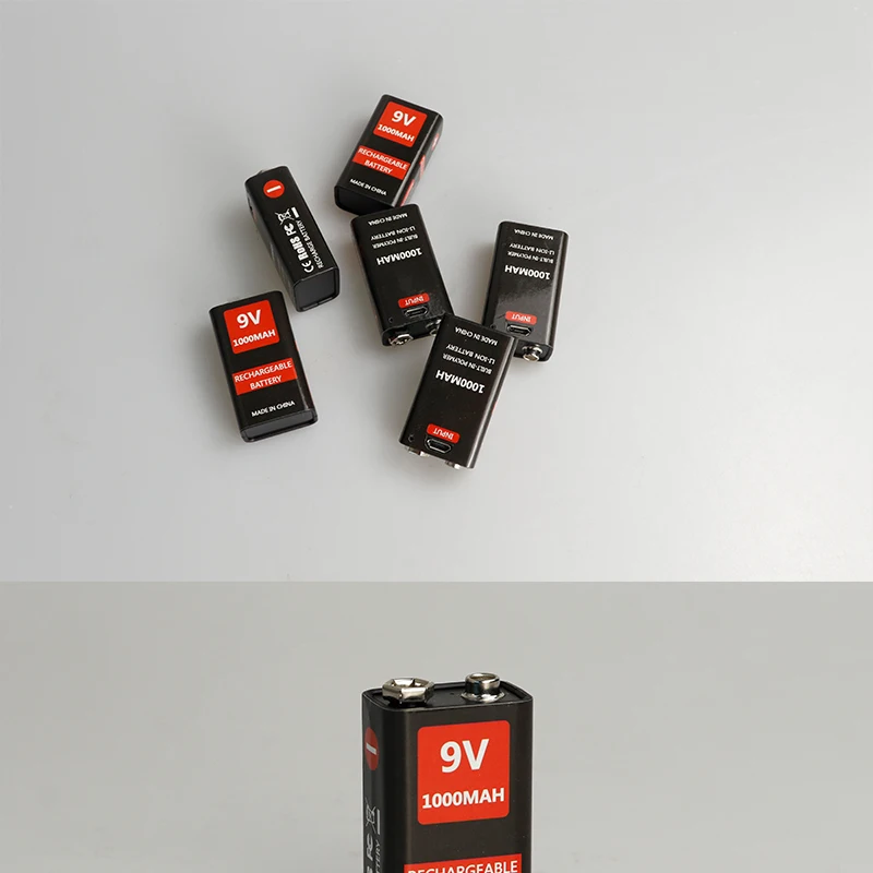 9V 1000 мА/ч, литий-ионный аккумулятор 6F22 USB аккумуляторная батарея детектор игрушка аккумуляторная батарея