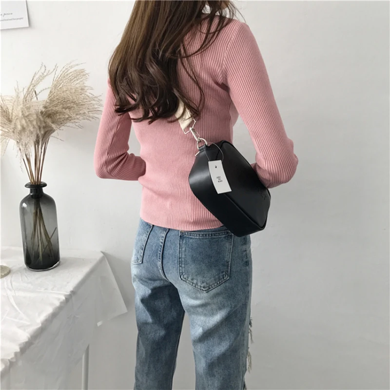 

2021 Sweater Women Pullover Slim O-neck Warm Sweaters Knitted Korean Jumper Fashion Women Clothes Pull Femme Poleras Sueter