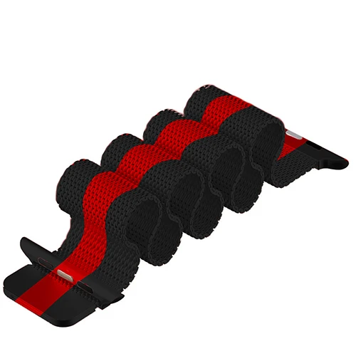 balck-red-balck Миланская петля браслет из нержавеющей стали для Apple Watch серии 1 2 3 42 мм 38 мм металлический ремешок для iwatch 4 5 40 мм 44 мм - Цвет ремешка: balck-red-balck
