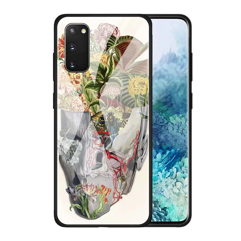 Чехол из закаленного стекла для Samsung Galaxy S8 S9 S10 S20 Plus S10e Ultra задняя крышка телефона с
