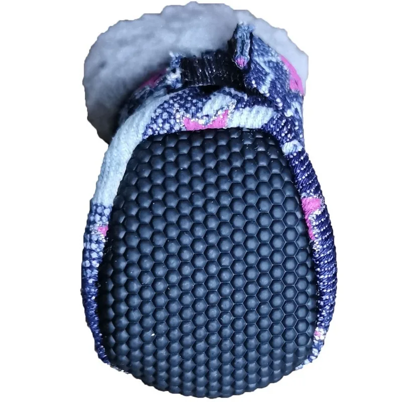 Теплая Обувь для собак и щенков джинсовые ботинки снега одежда кошек милые