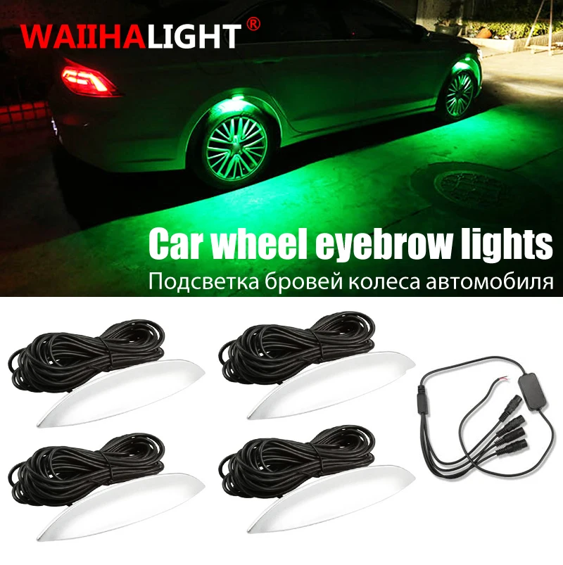 

4 шт., светодиодная подсветка для автомобильных шин, 3 режима