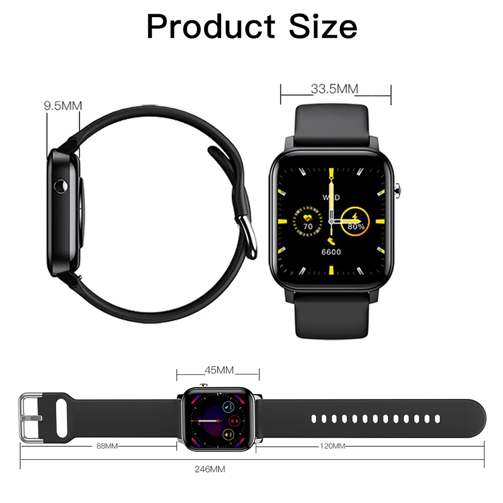 

KOSPET GTO 1.4-inch high-definition screen smart watch, multi-sports mode, waterproof heart rate, with detachable silicone strap