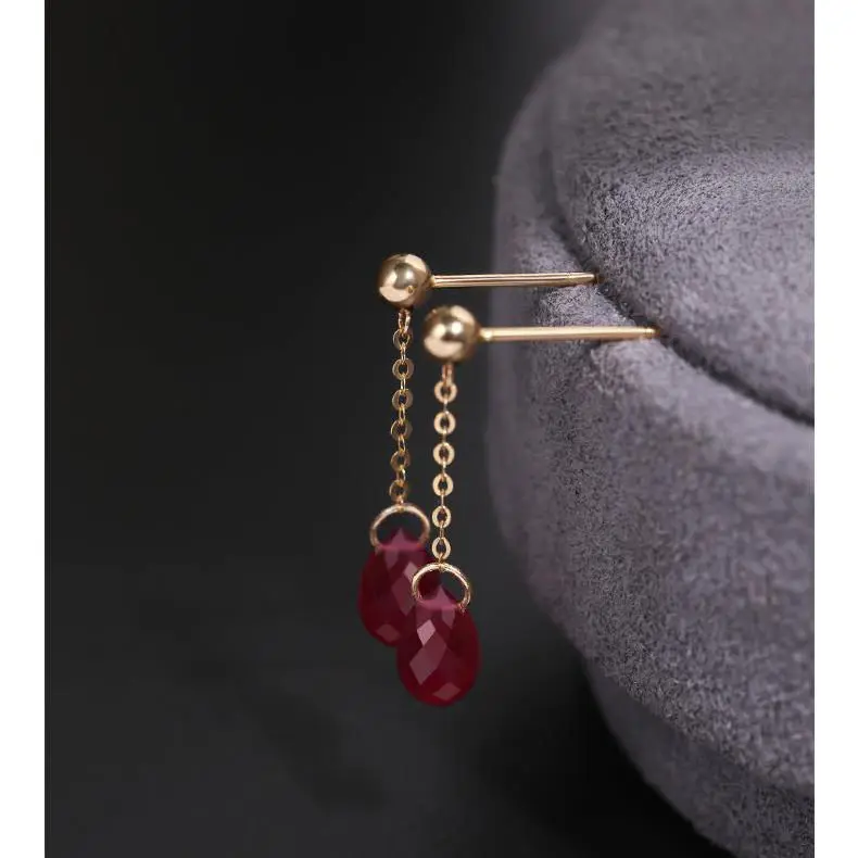 

Designer Creative Feng Yu Faceted Short Stud Earrings Light Luxury Aristocratic Charm Lady Brand Silver Jewelry