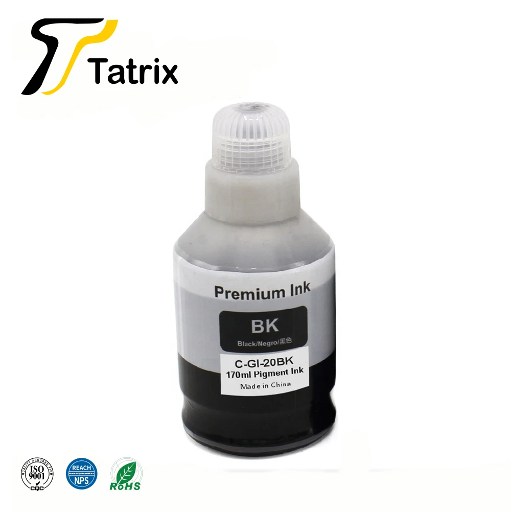 Tatrix GI20 GI 20 совместимая бутылка на водной основе заправка струйных чернил GI-20 для