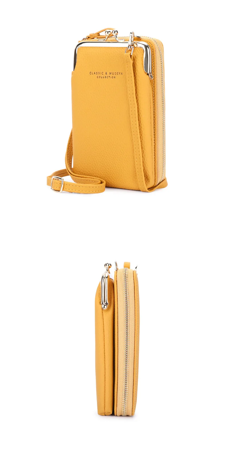 2021 Fashion Small Crossbody Bags Women Mini PU Split Leather Shoulder Messenger Bag For Girls Yellow Bolsas Ladies Phone Purse