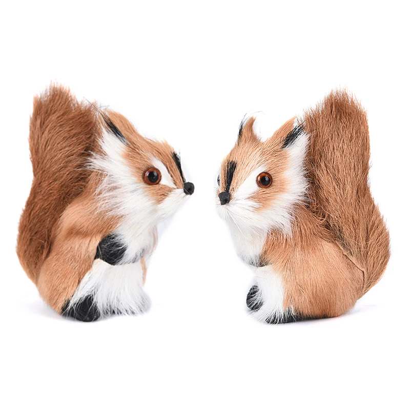 

1PCS Simulation Animal Plush Squirrel Mini Stuffed Squirrel Plush Doll Cute Toy Figurines Miniatures Home Decoration NEW