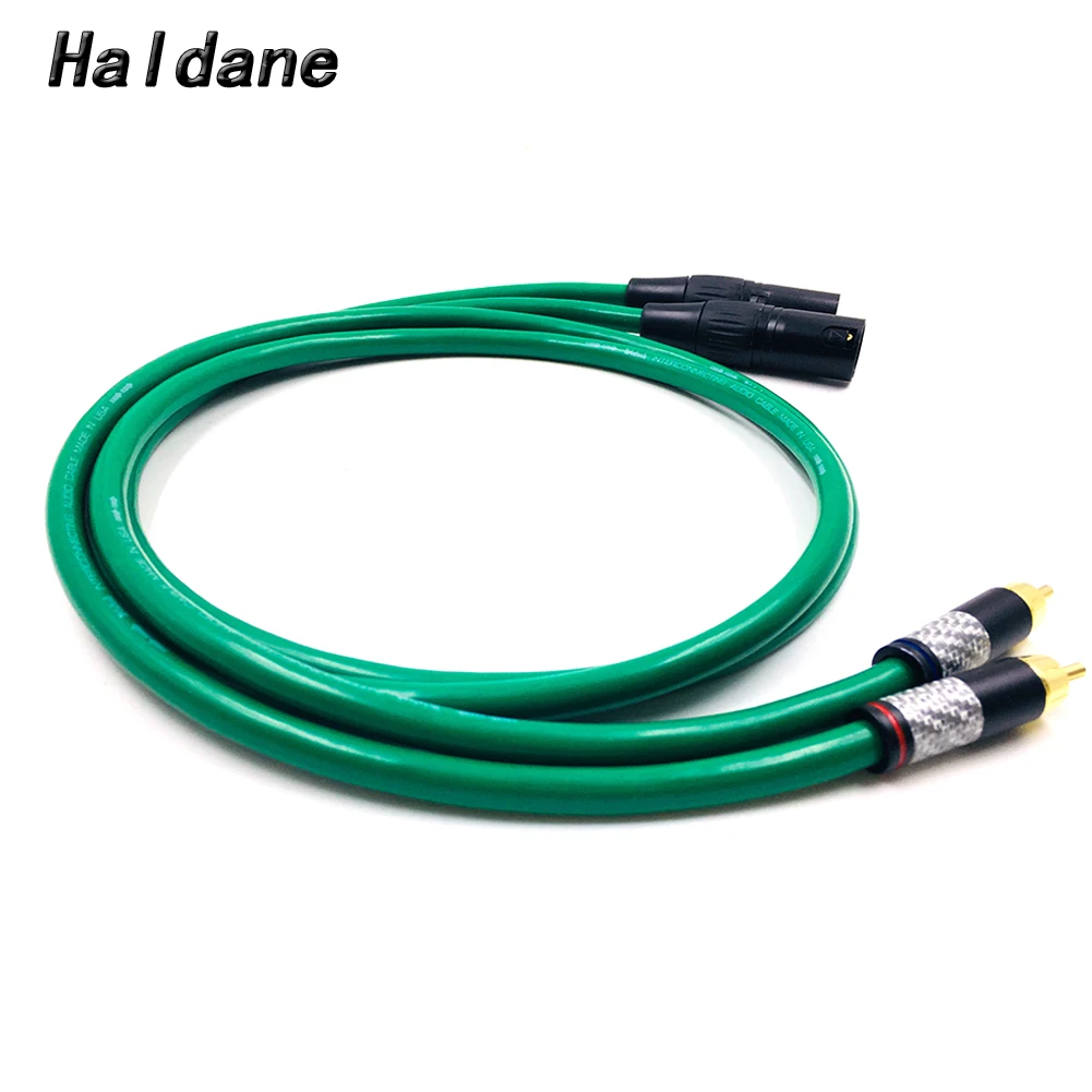 

Haldane Pair Carbon Fiber RCA to XLR Balacned Audio Cable RCA Male to XLR Male Interconnect Cable with MCINTOSH USA-Cable