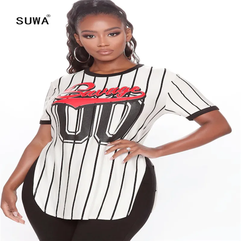 

Женская футболка с принтом в Вертикальную Полоску, Повседневная футболка с круглым вырезом и коротким рукавом для отдыха, пуловер, топы, 2020