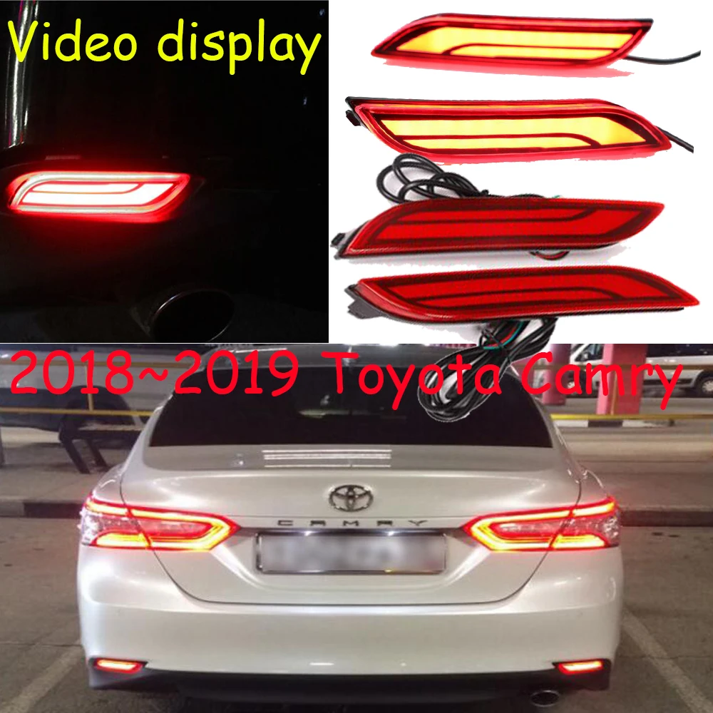 Видео светодиодный автомобиль 2018 Camry задние бампер отражатель задний стоп сигнал